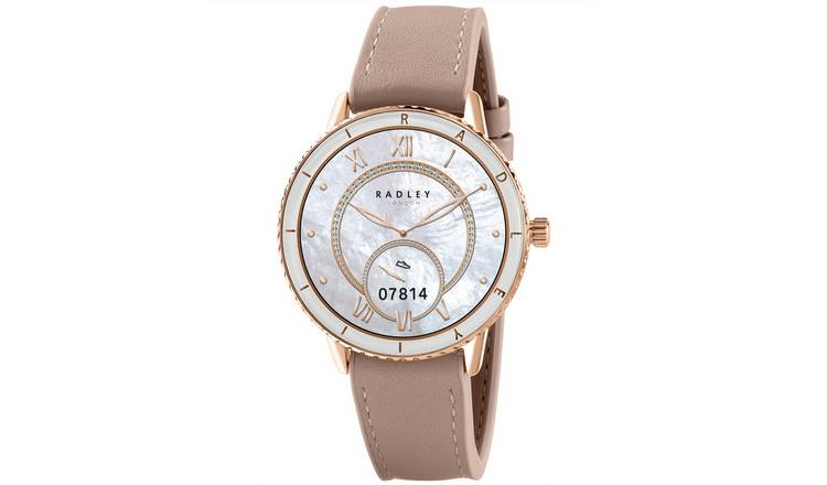 Radley Series 57 Pink Leather Strap Smart Calling Watch
