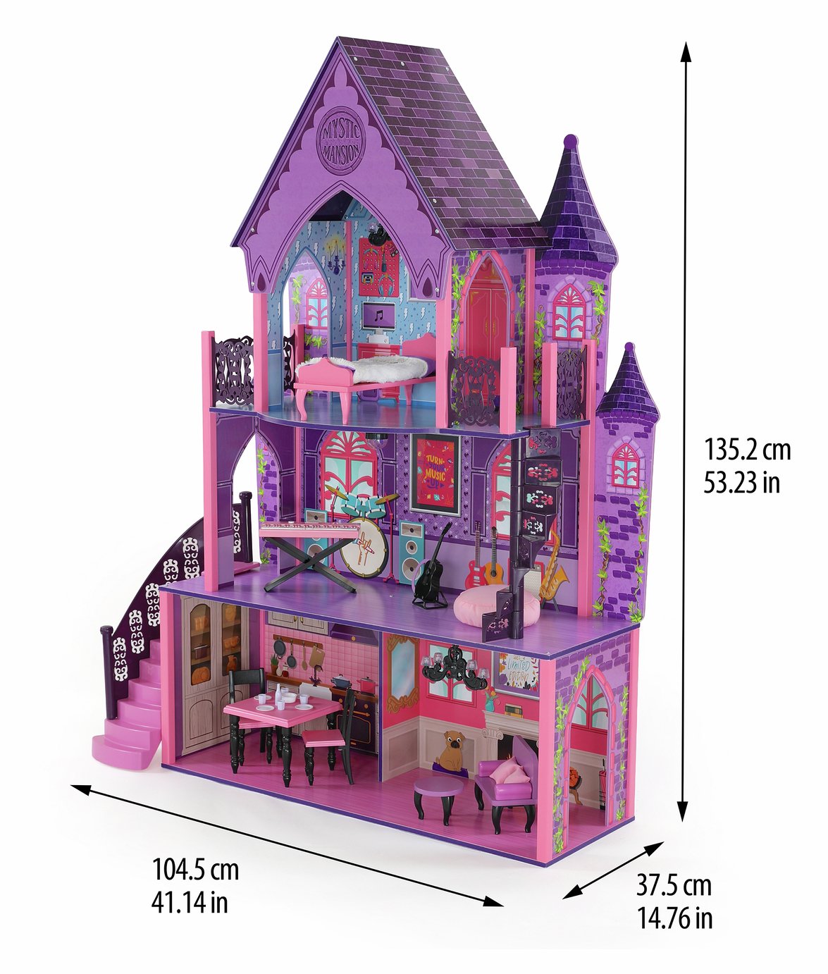 シルバニア クレープハウス トイワゴン UK Buy Jupiter Workshops Ghoul Glam Inspired Doll House | Dolls | Argos