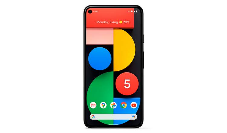 SIM Free Google Pixel 5 5G 128GB Mobile Phone - Just Black