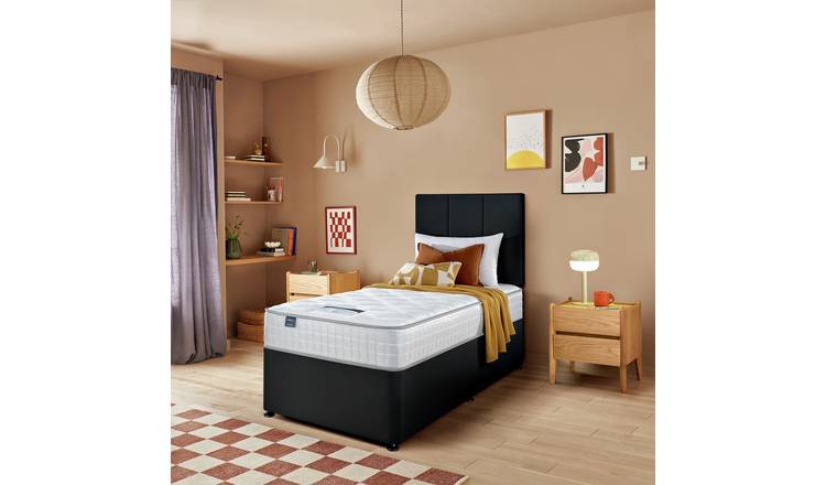 Silentnight Marlow 1000 Pocket Memory Single Divan Bed - Charcoal