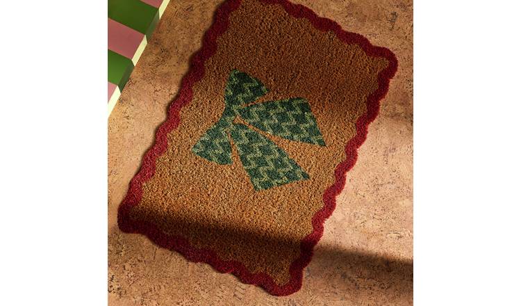 Habitat Timeless Bow Christmas Doormat