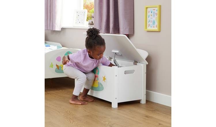 Liberty House Toys Kids Mermaid Big Toy Box - White