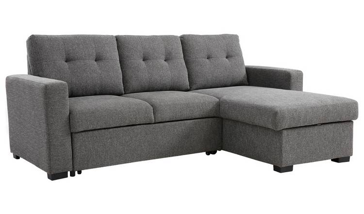 Kyoto Austin Fabric Corner Sofa Bed - Grey