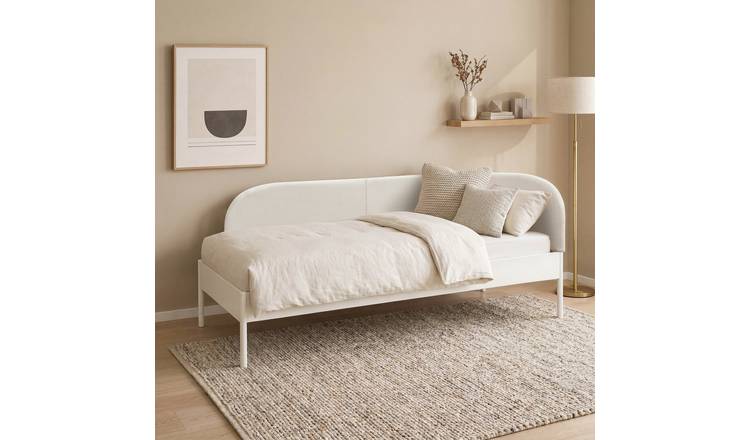 Argos Home Brixton Single Metal Guest Bed Frame - Natural