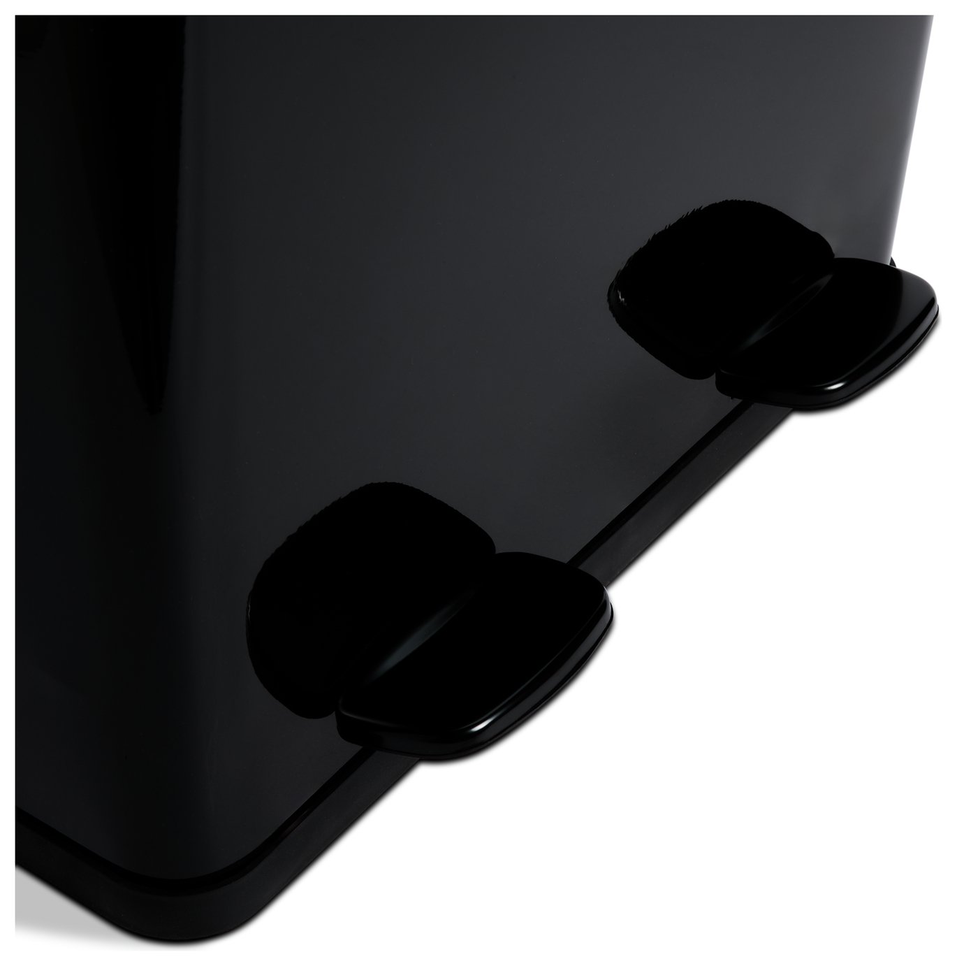 Buy Habitat 60 Litre Twin Compartment Pedal Bin - Black | Kitchen
