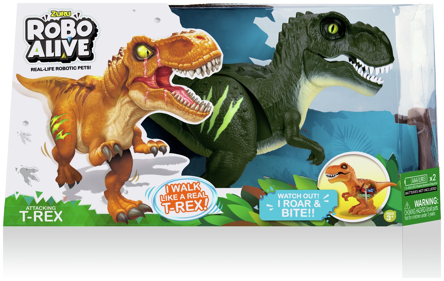 Robo Alive Attacking T-Rex Series 1 Dino Review