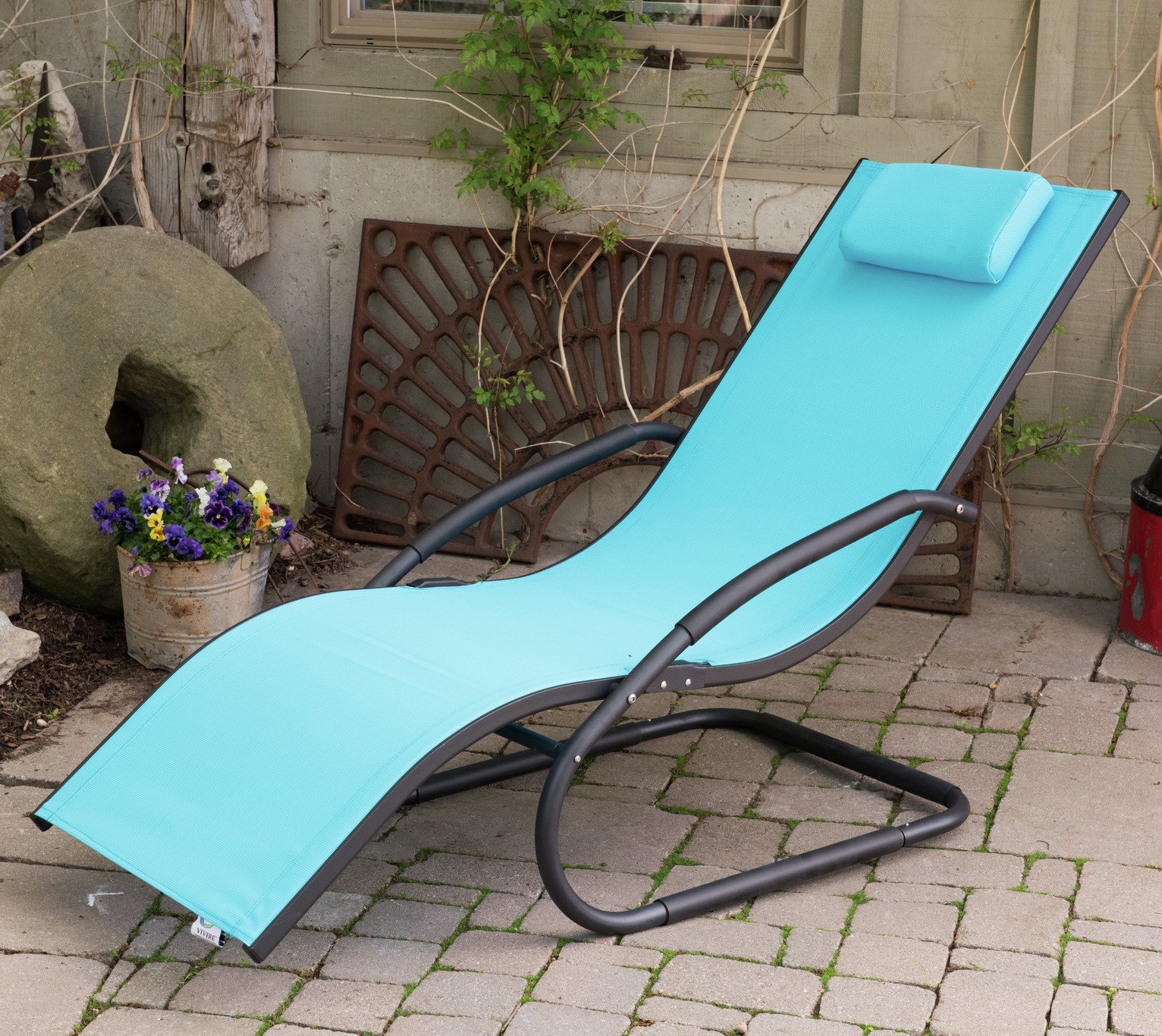 Wave Lounger Ocean Blue on Matte Grey at Argos Reviews