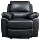 Buy Argos Home Toby Faux Leather Manual Recliner Chair - Black ...