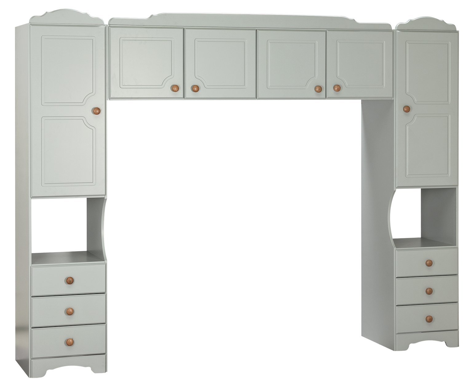Argos Home Nordic Overbed Fitment - Grey & Pine