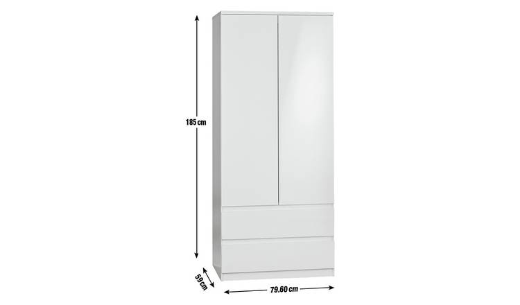 Habitat jenson outlet wardrobe