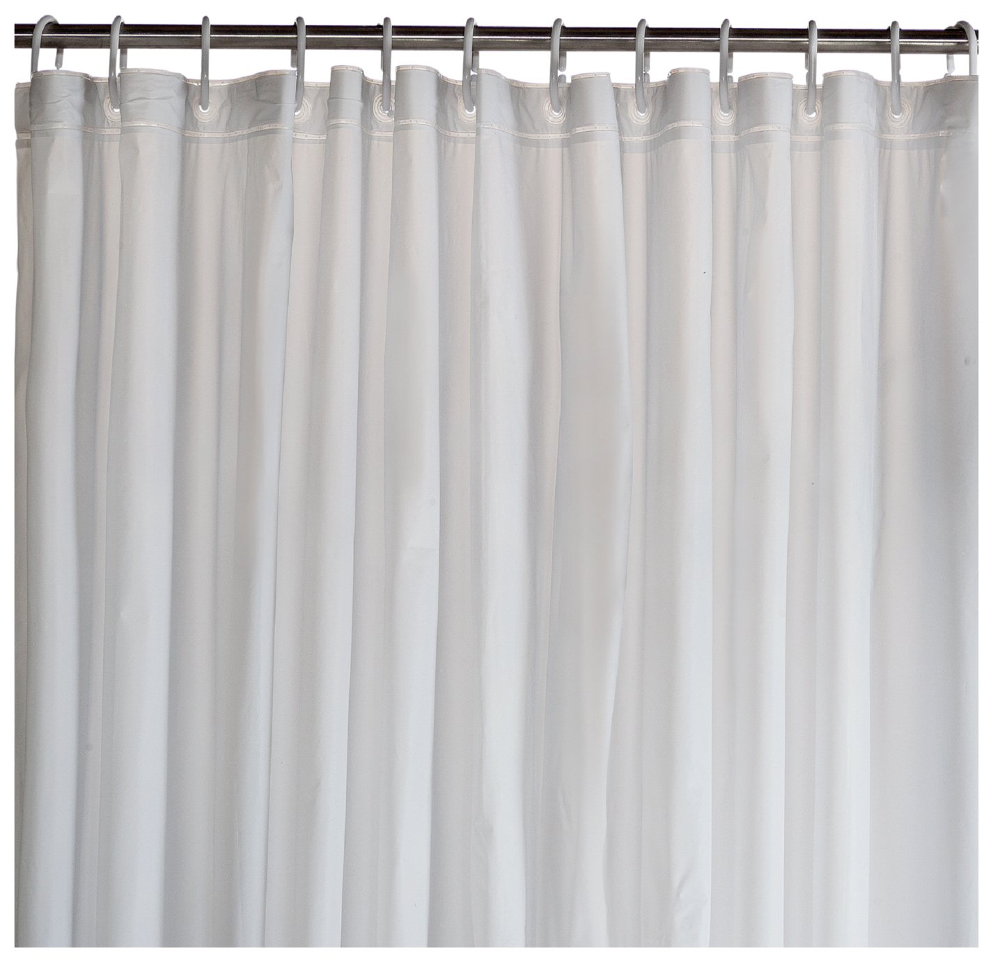 Home Essentials Plain Shower Curtain - White