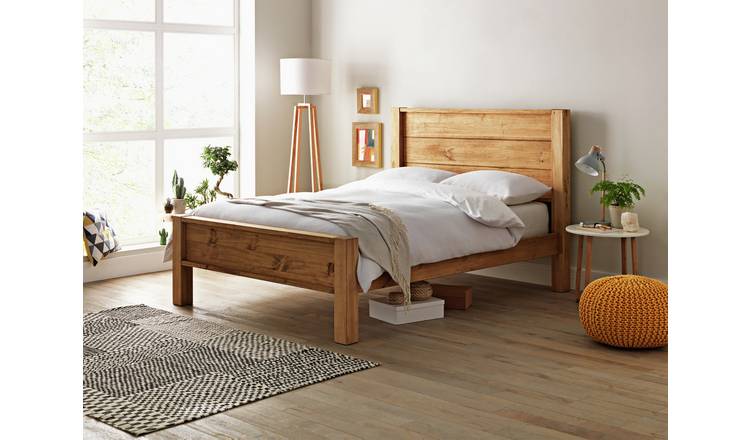 Argos Home Fairfield Kingsize Wooden Bed Frame - Pine