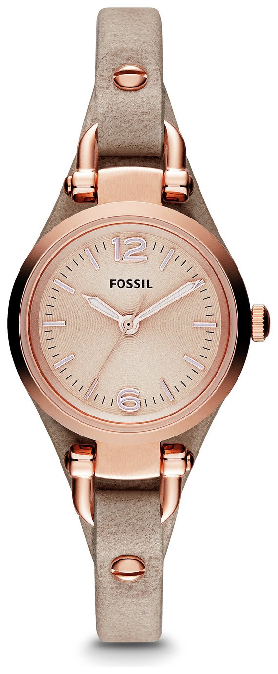 Fossil Georgia Ladies' ES3262 Rose Gold/Sand Leather Watch review