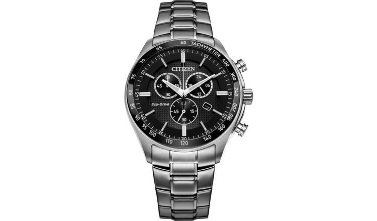 Buy Citizen Men s Chronograph Stainless Steel Bracelet Watch Men s watches Argos