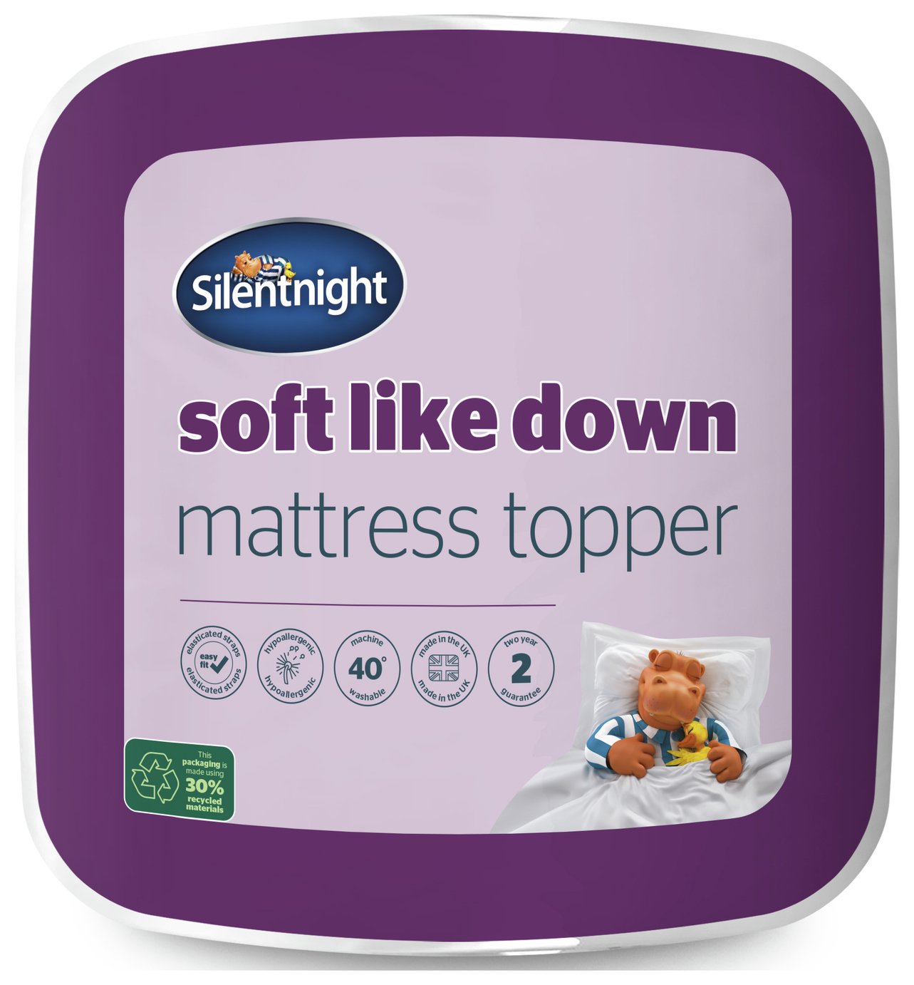 Silentnight Soft Like Down Mattress Topper - Single