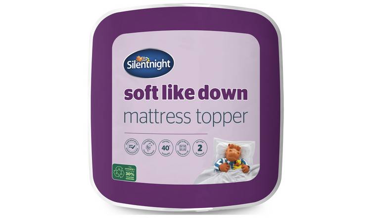 silentnight soft like down mattress topper kingsize