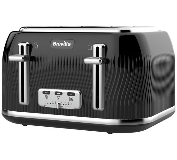 Breville VTT890 Flow 4 Slice Toaster - Black