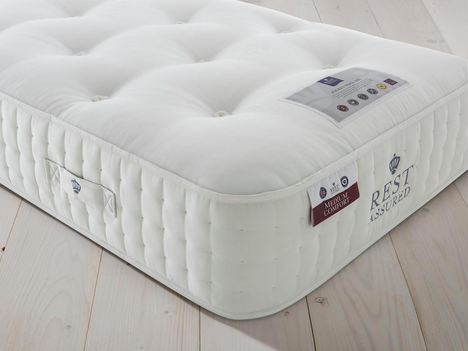 Rest Assured Naturals Pocket Sprung Single Mattress - Medium