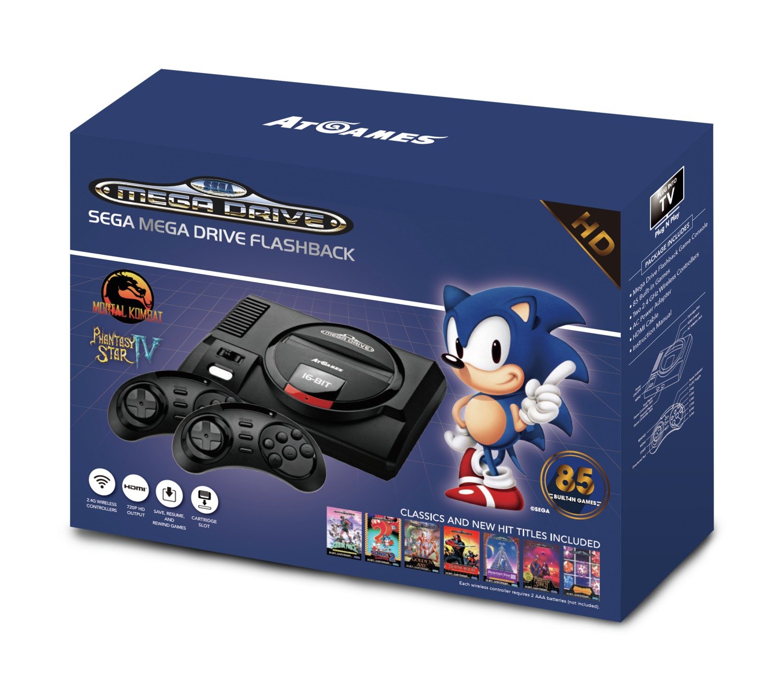 Sega Mega Drive HD Games Console with 85 Games 8358723 Argos Price Tracker pricehistory