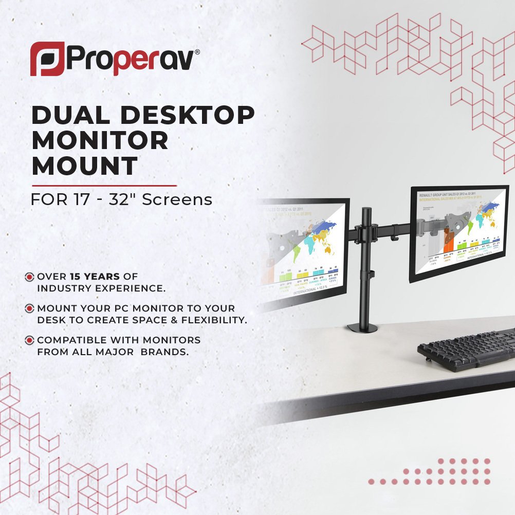 Proper Dual Swing Arm Monitor Desk Mount Reviews