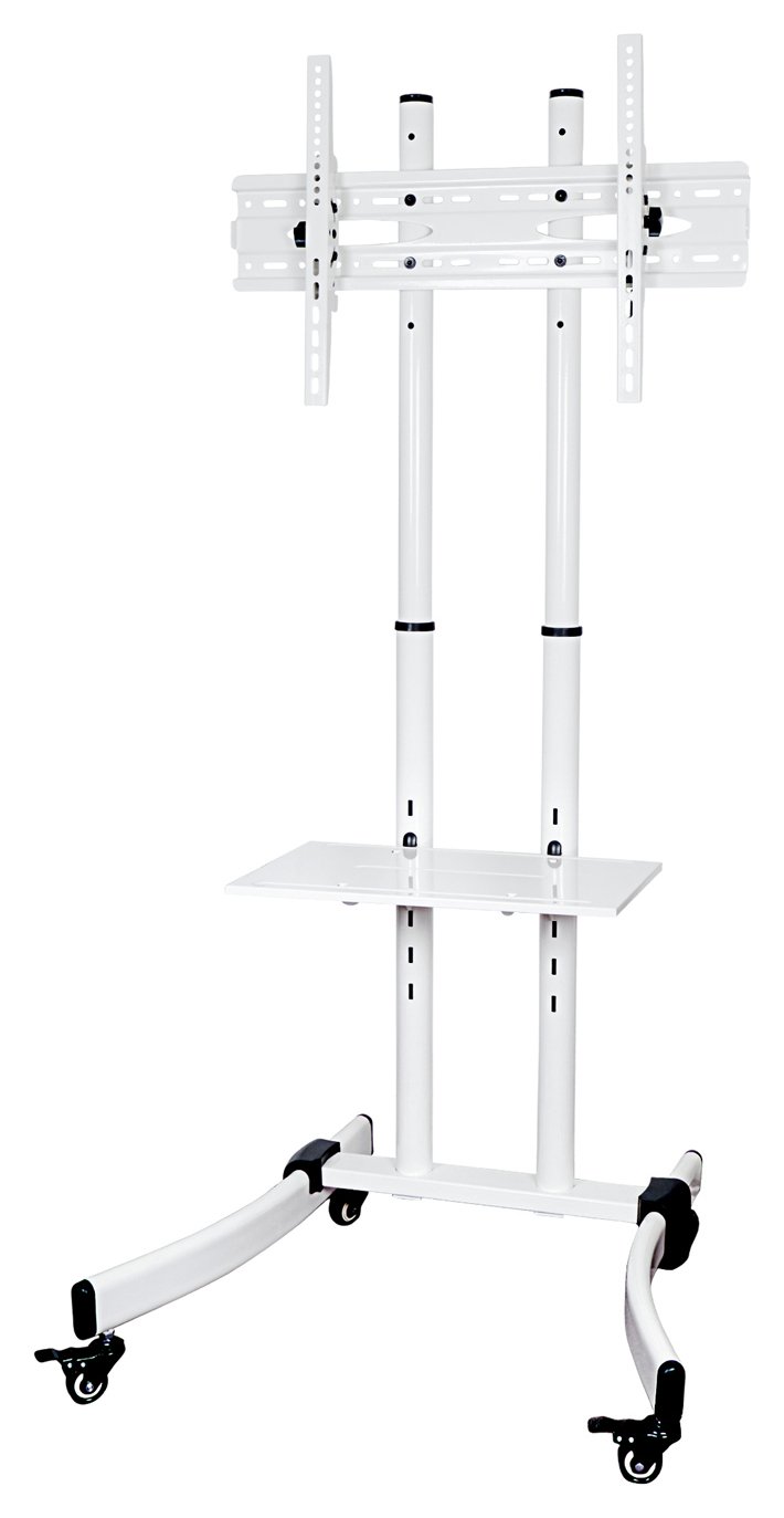 Proper AV Portable 37 to 70 Inch TV Trolley Stand - White