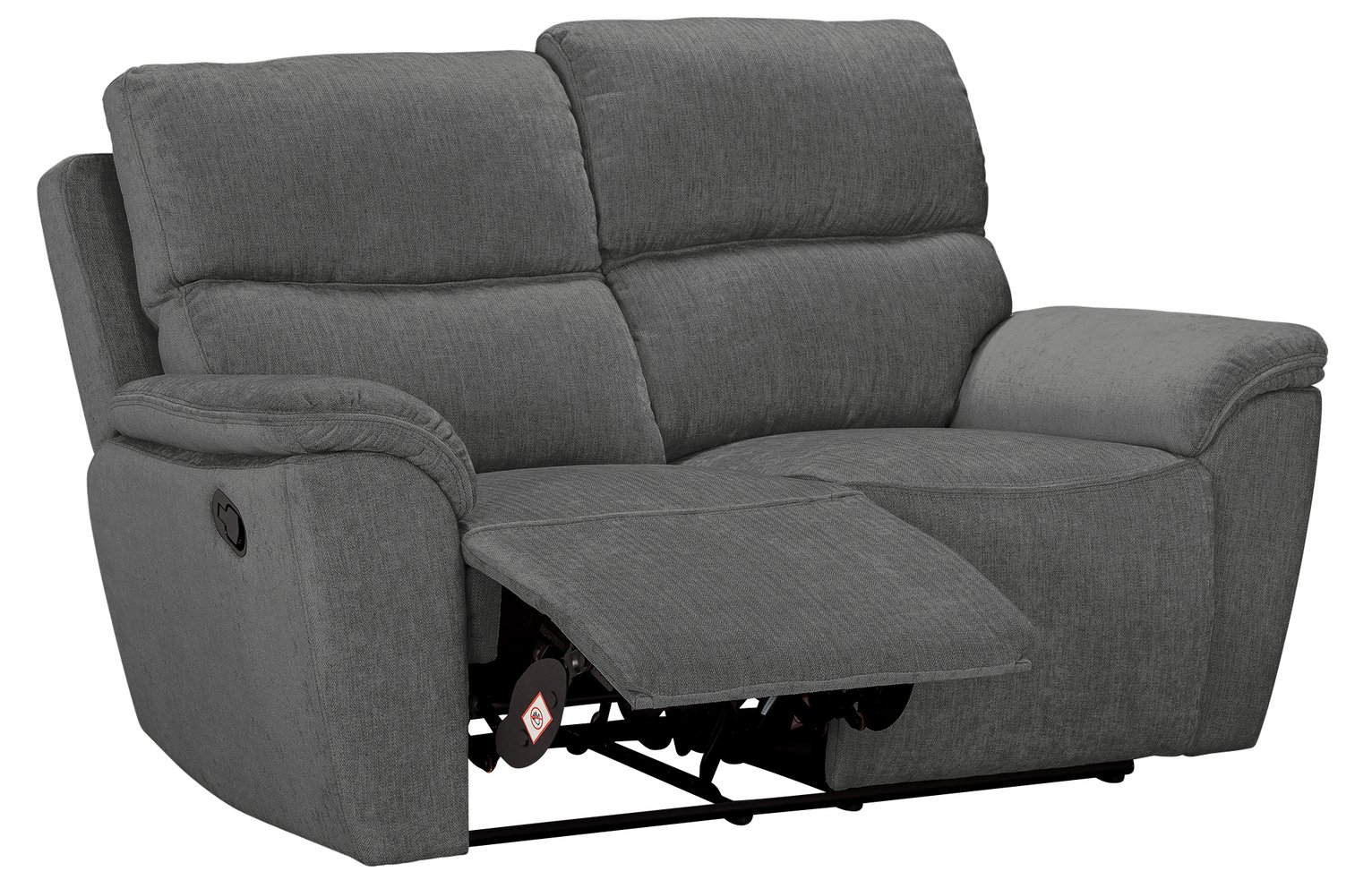 Argos Home Sandy 2 Seater Manual Recliner Sofa - Charcoal