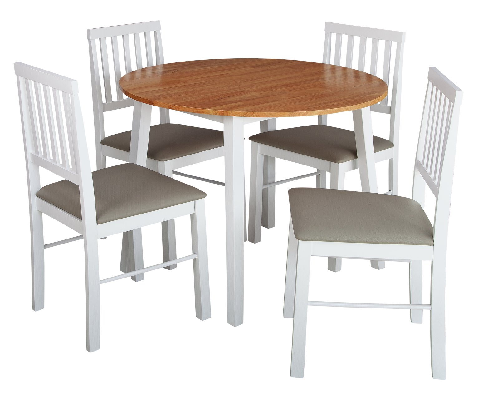 Argos Home Kendal Solid Wood Extending Table & 4 Chairs