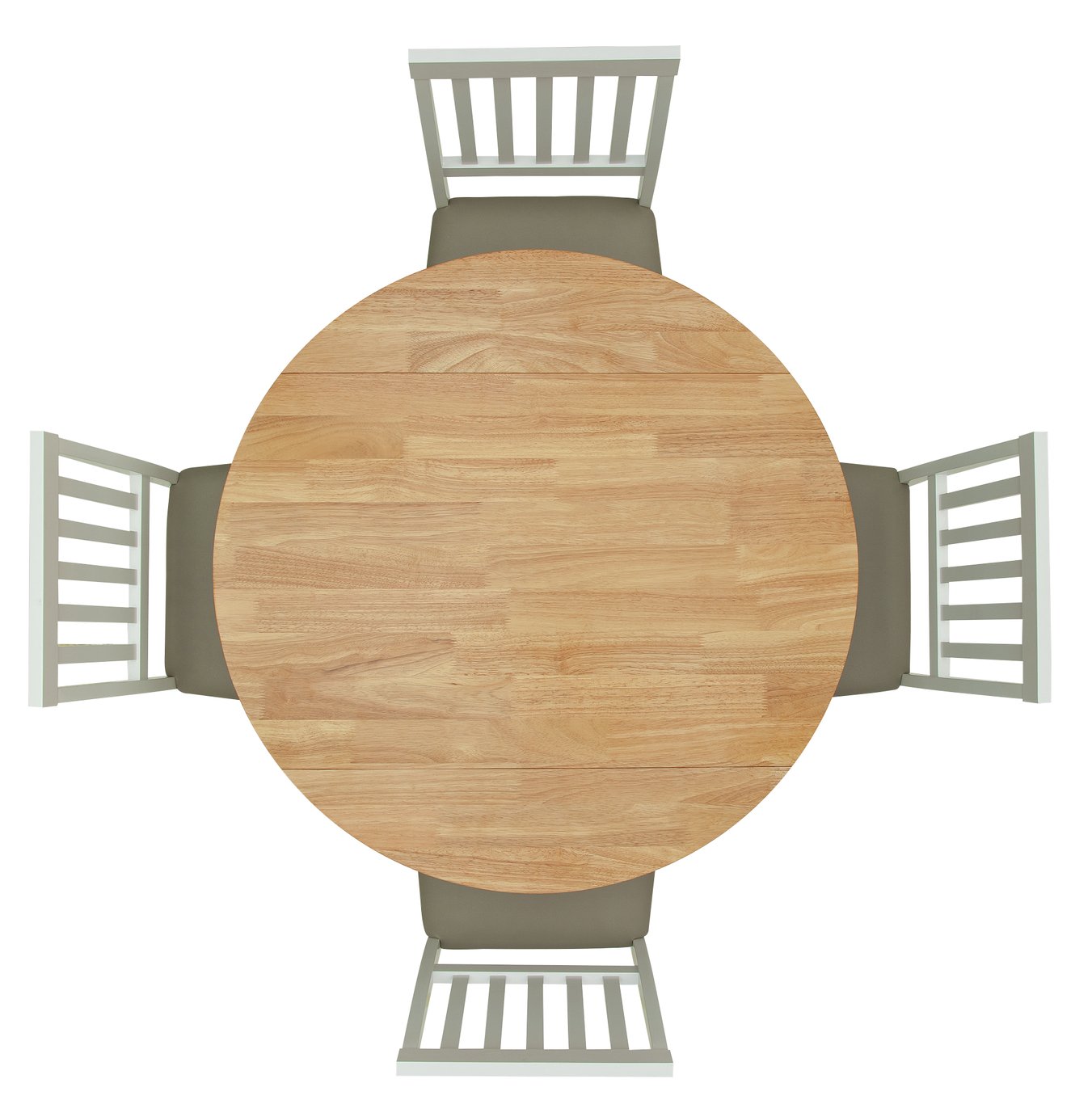 Argos Home Kendal Round Drop Leaf Table & 4 Chairs Two Tone Reviews