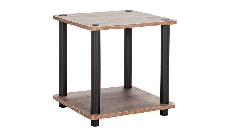 Argos Home New Verona Side Table - Dark Wood Effect