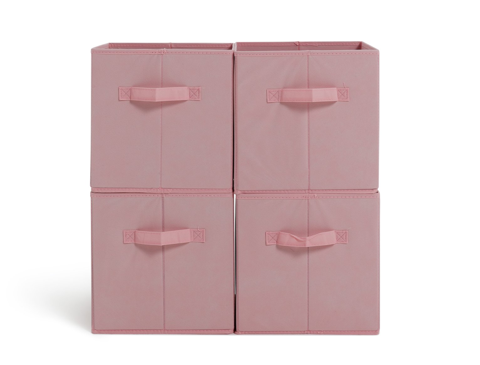 Argos Home Pack of 4 Pink Canvas Boxes review