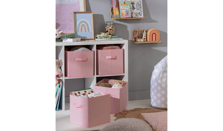 Buy Habitat Set of 4 Storage Boxes Pink Kids baskets and boxes Argos