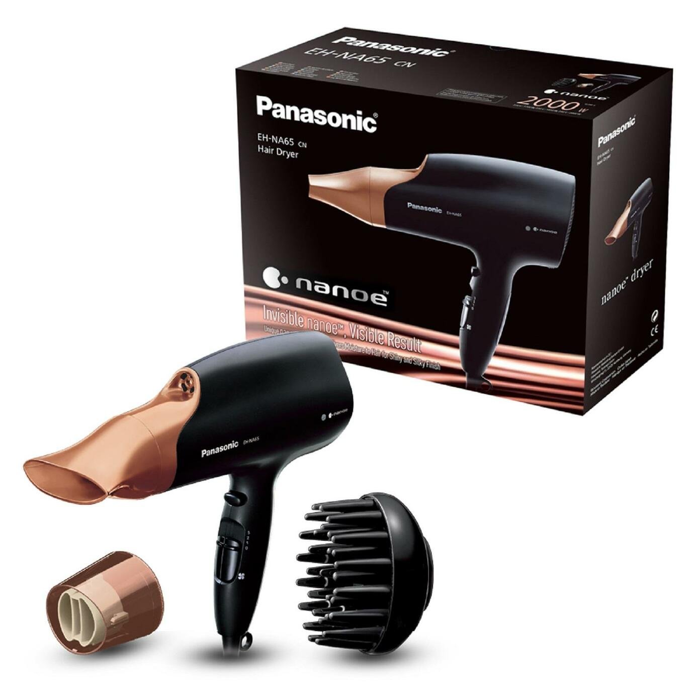 Panasonic EH-NA65 Nanoe Technology Hair Dryer with Diffuser