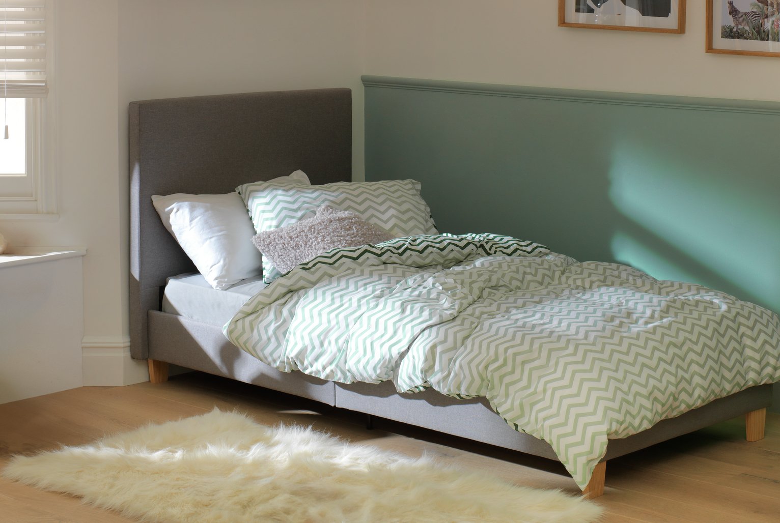 Habitat Oliver Single Bed in a Box Grey (8362290) Argos Price