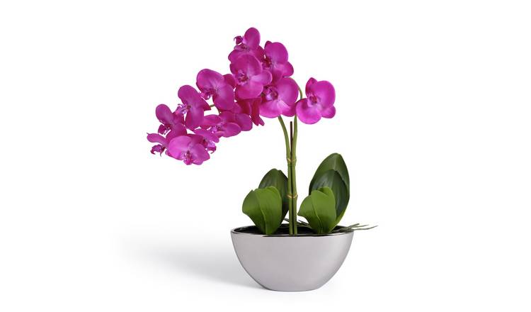 Argos Home Artificial Large Pink Orchid Arrangement