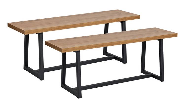 Dining table discount with bench argos