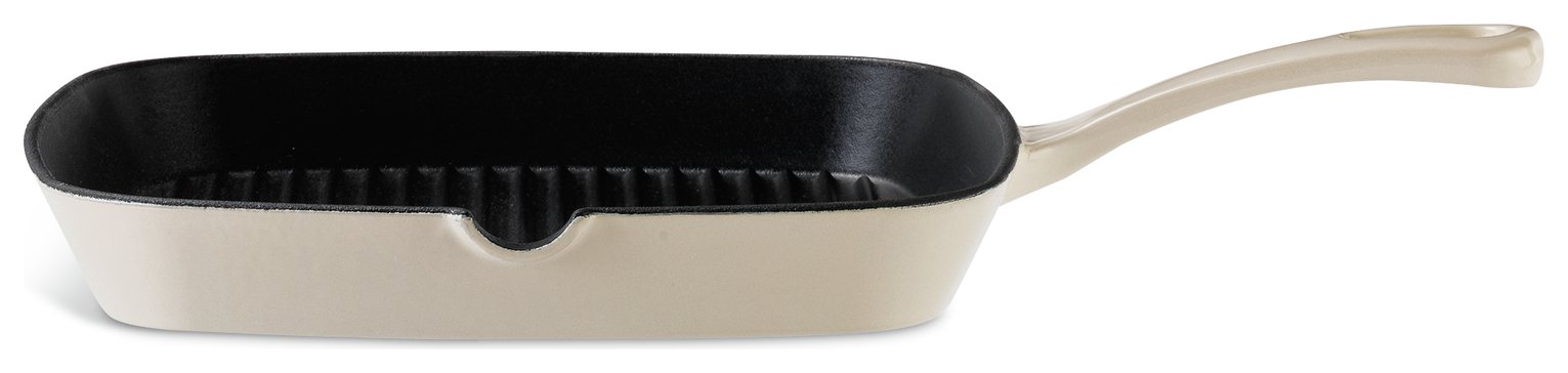 Argos Home 23cm Cream Cast Iron Griddle Pan Reviews