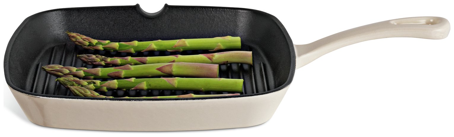 Argos Home 23cm Cream Cast Iron Griddle Pan Reviews