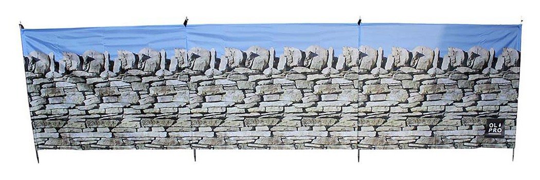 Olpro Stone Wall 4 Pole Compact Windbreak