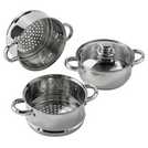 argos 3 tier stainless steel steamer