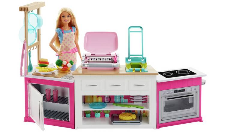 Buy Barbie Ultimate Kitchen Playset With Doll Dolls Furniture Argos