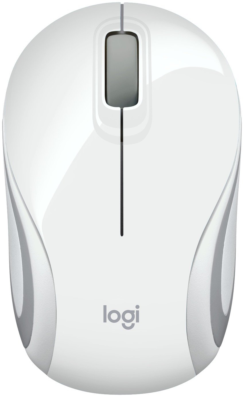 Logitech M187 Mini Wireless Mouse - White