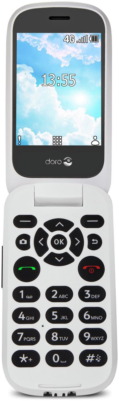 SIM Free Doro 7060 Mobile Phone - Black/White