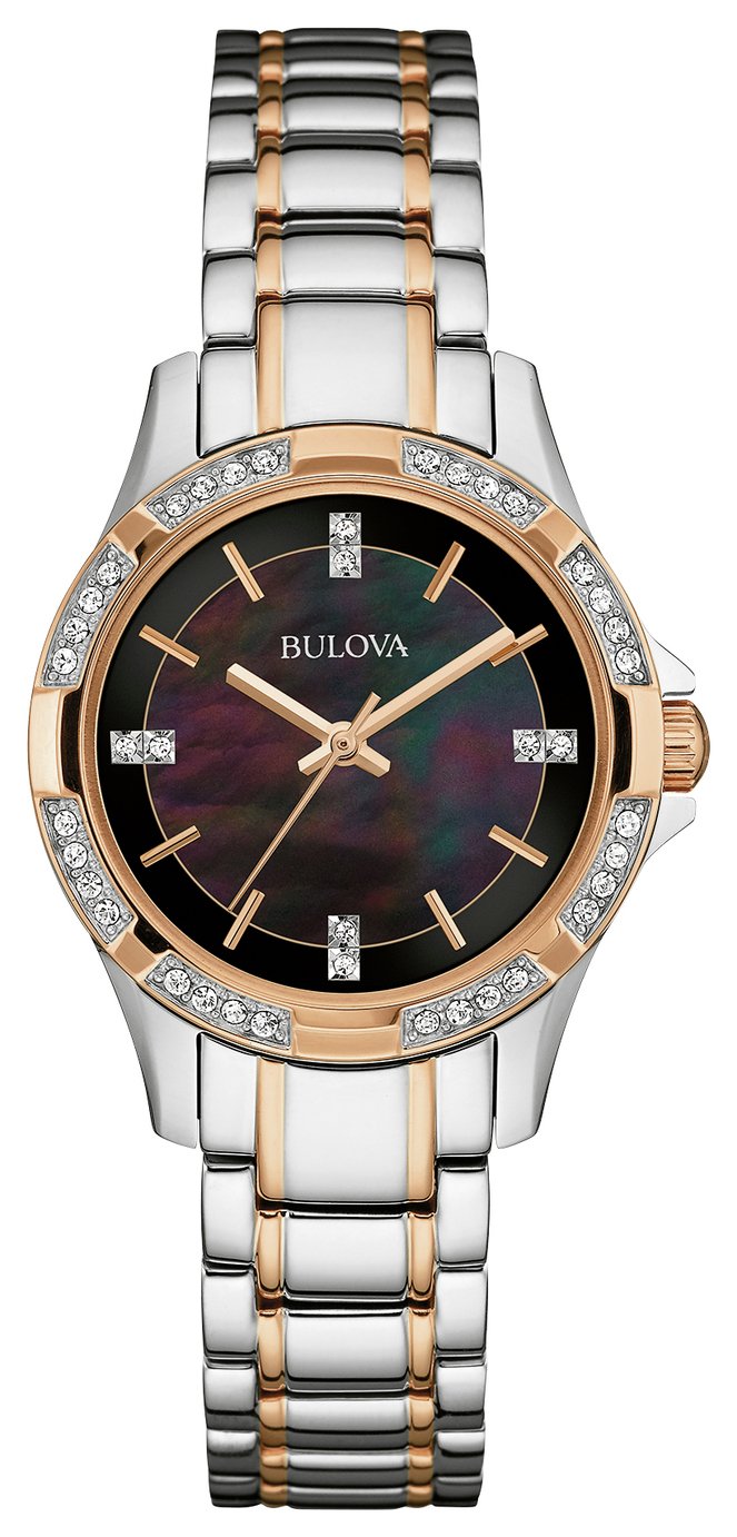 Bulova Ladies Two Tone Stainless Steel Bracelet Watch