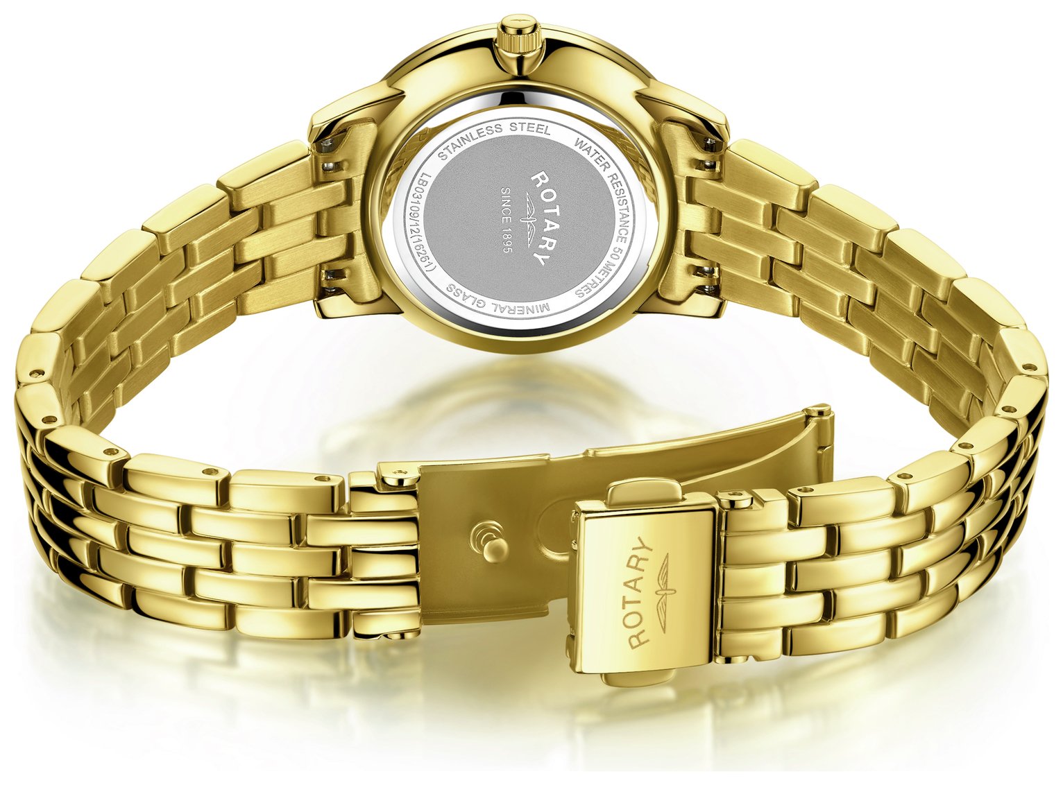 Rotary Ladies' Diamond Set Dial Gold Coloured Bracelet Watch Reviews