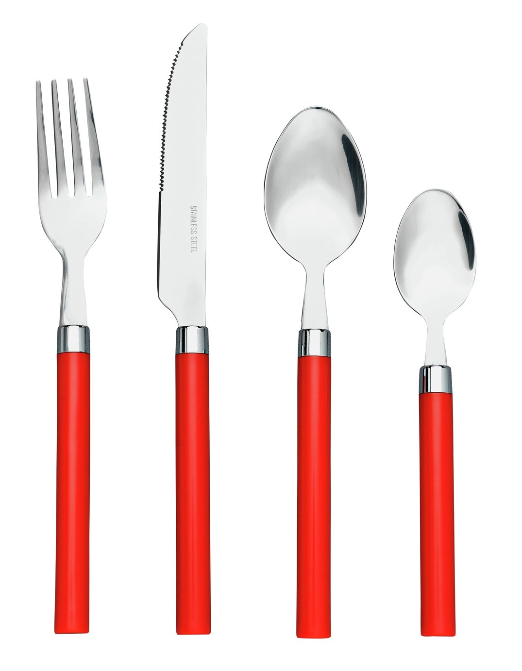 Argos Home 16 Piece Cutlery Set - Red