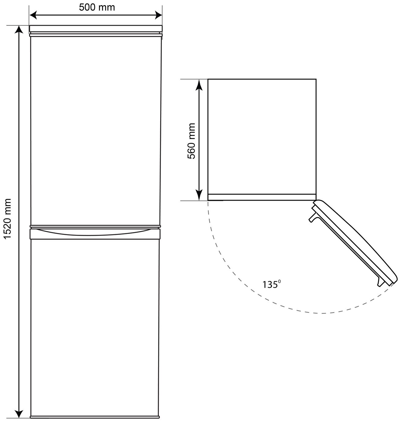 Bush M50152FFB Fridge Freezer Reviews