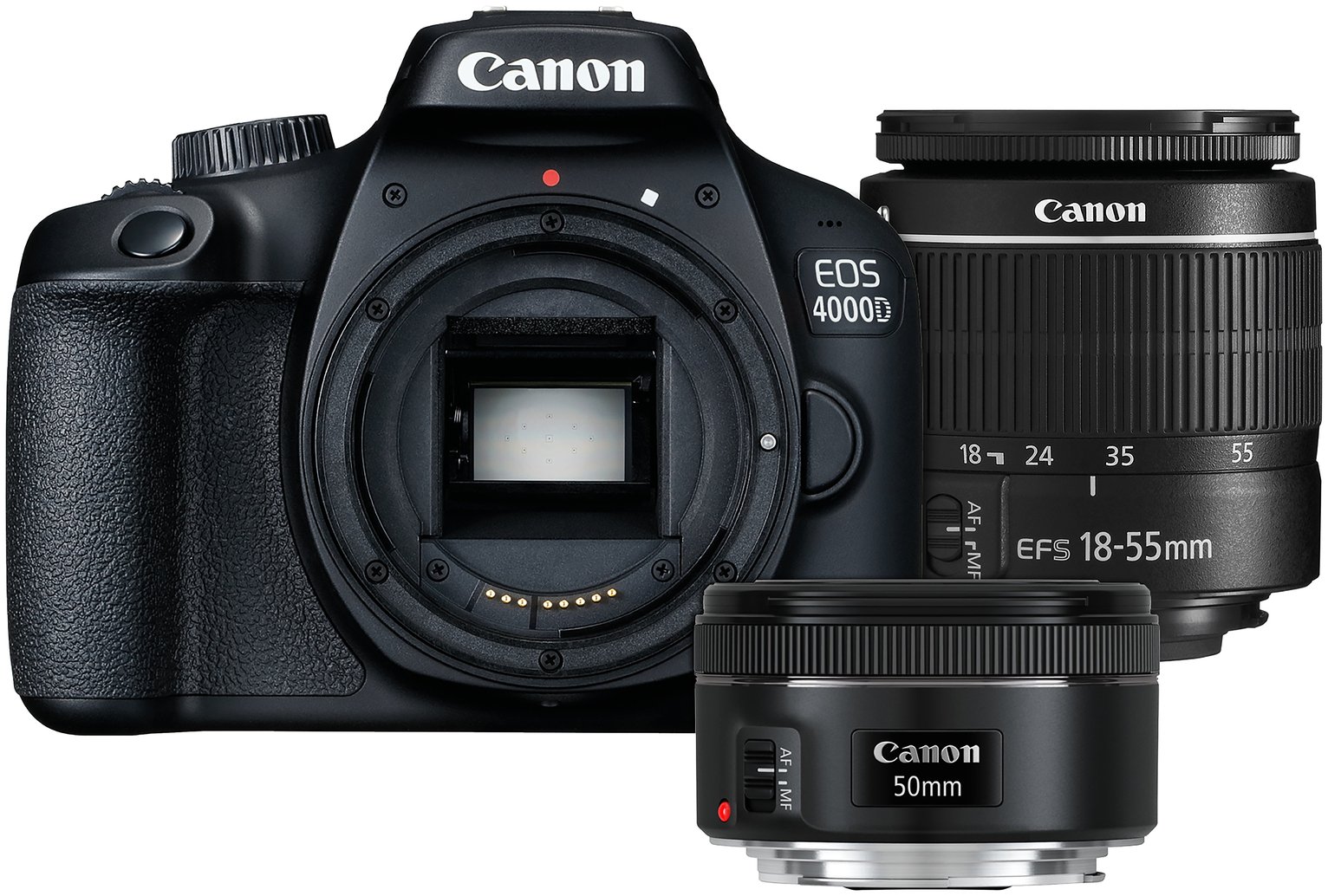 Canon EOS 4000D DSLR Camera with 18-55mm & 50mm Lenses