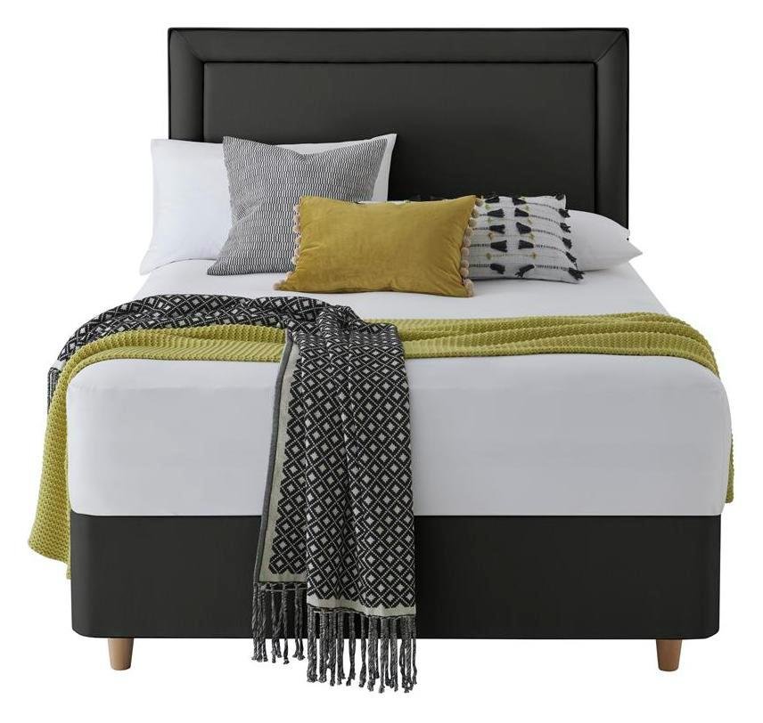 Silentnight Toulouse 4Drw Double Divan & Headboard- Charcoal Review