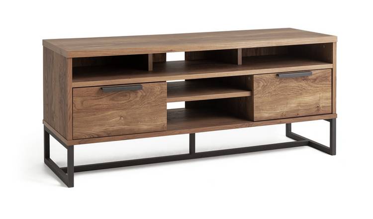 Oak veneer tv deals unit