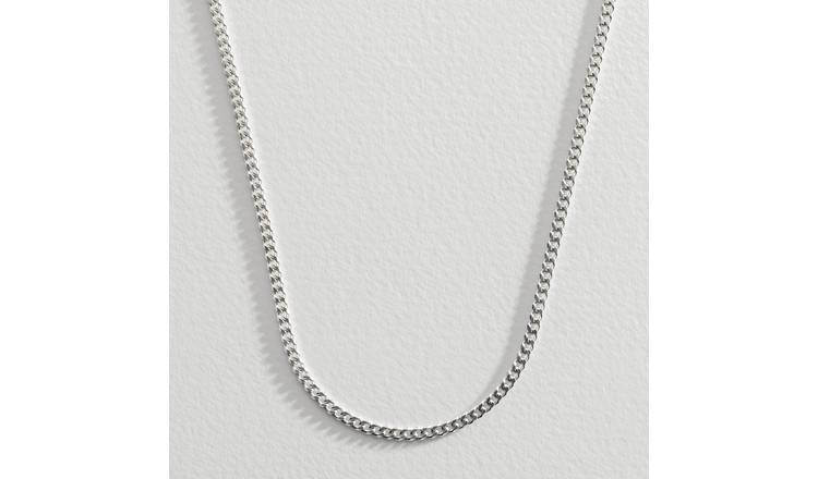 Revere Sterling Silver Solid Curb 18 Inch Chain